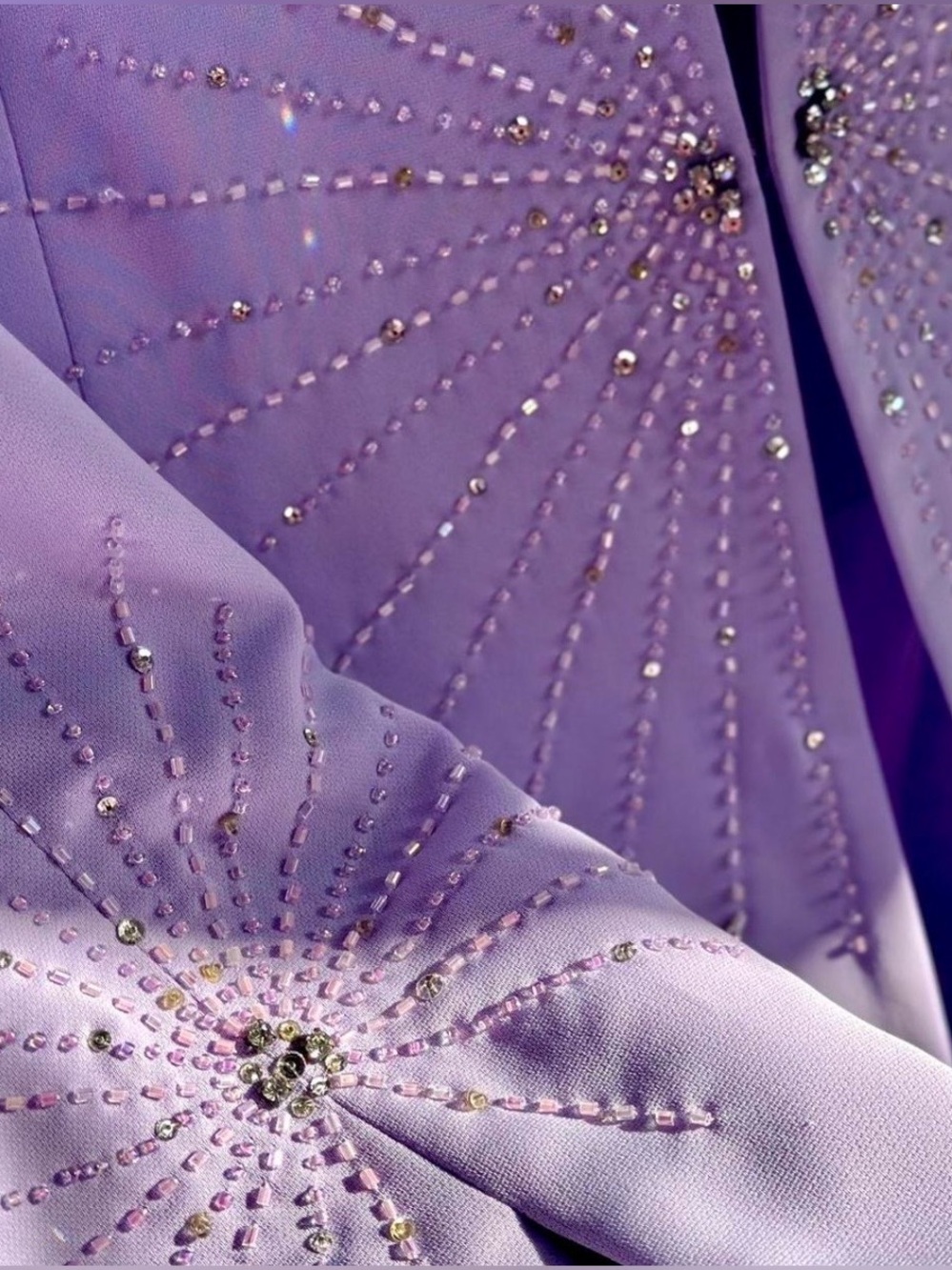 Vintage Lavender Starburst Disco Blazer